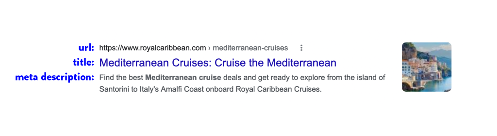 Search snippet for Mediterranean tours